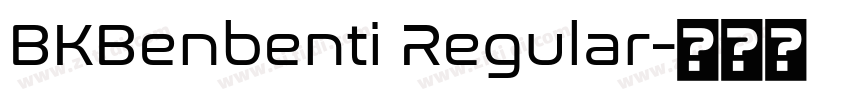 BKBenbenti Regular字体转换